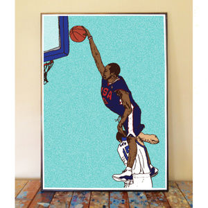 11x17 VINCE CARTER 2000 OLYMPIC DUNK ART PRINT